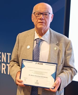 Pep Blanchart recollin el premi