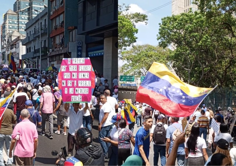 La movilización comenzó el 9 de abril desde Plaza Venezuela