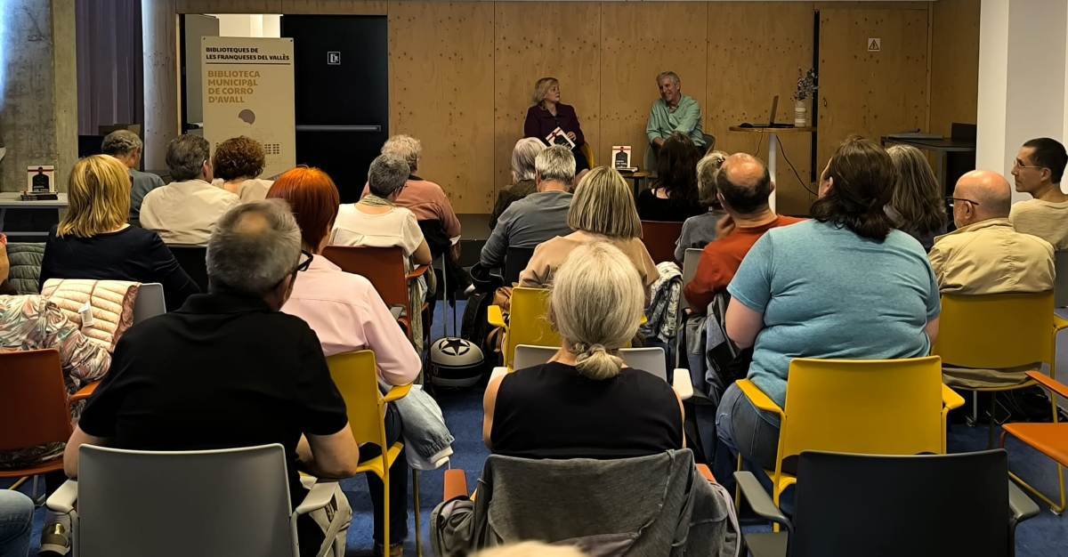 la asistencia a la Biblioteca de Corró d'Avall fue masiva