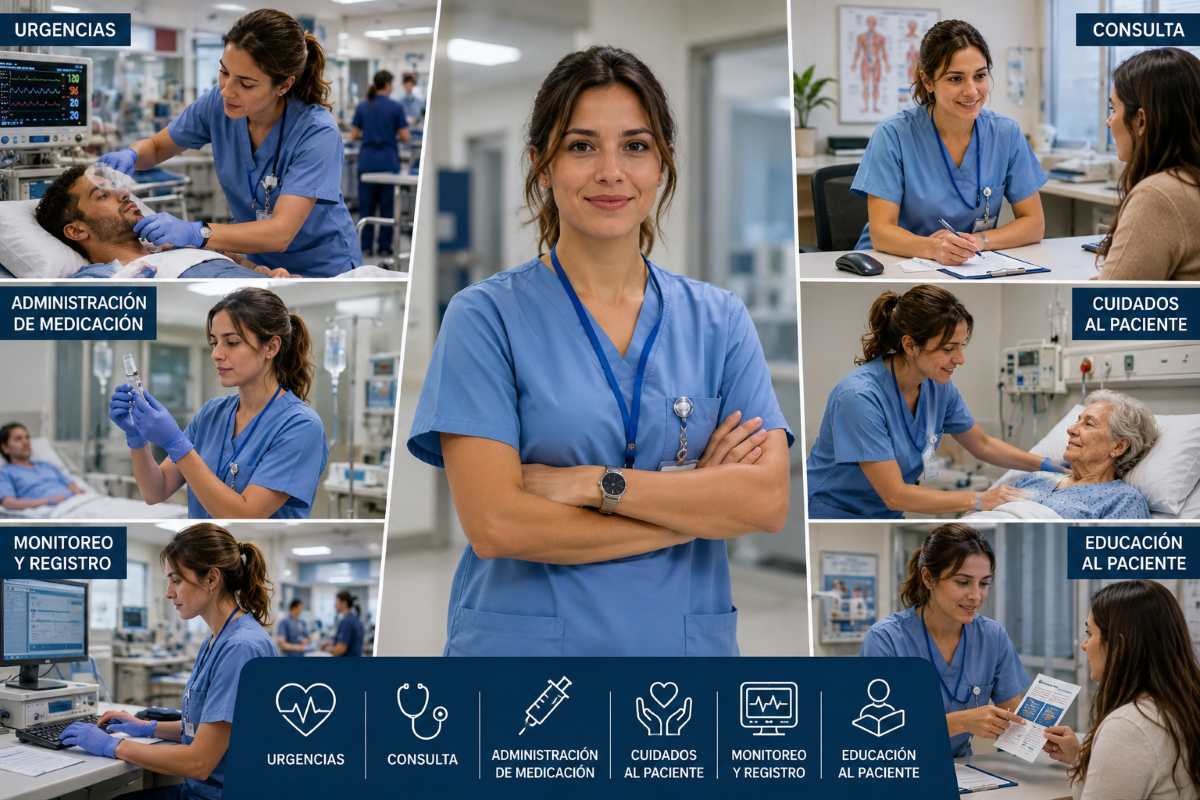 La enfermera, vital para la sanidad