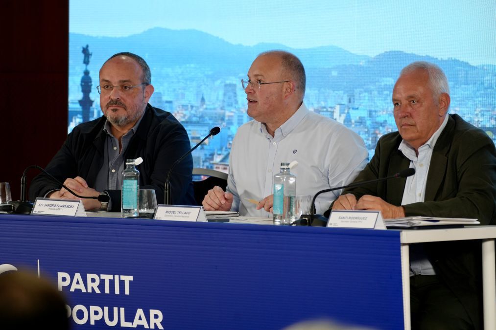 Alejandro Fernández, Miguel Tellado y Santi Rodríguez