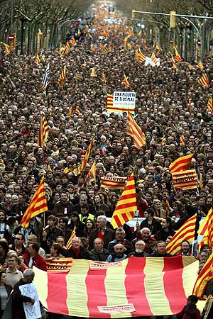 Manifestación pro Estatut de Catalunya